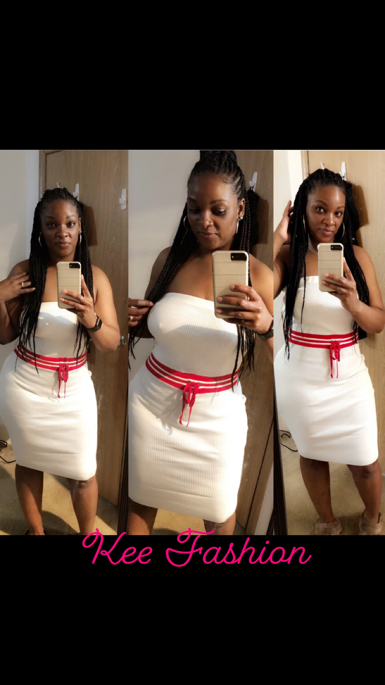 White Plus Size Tube Dress