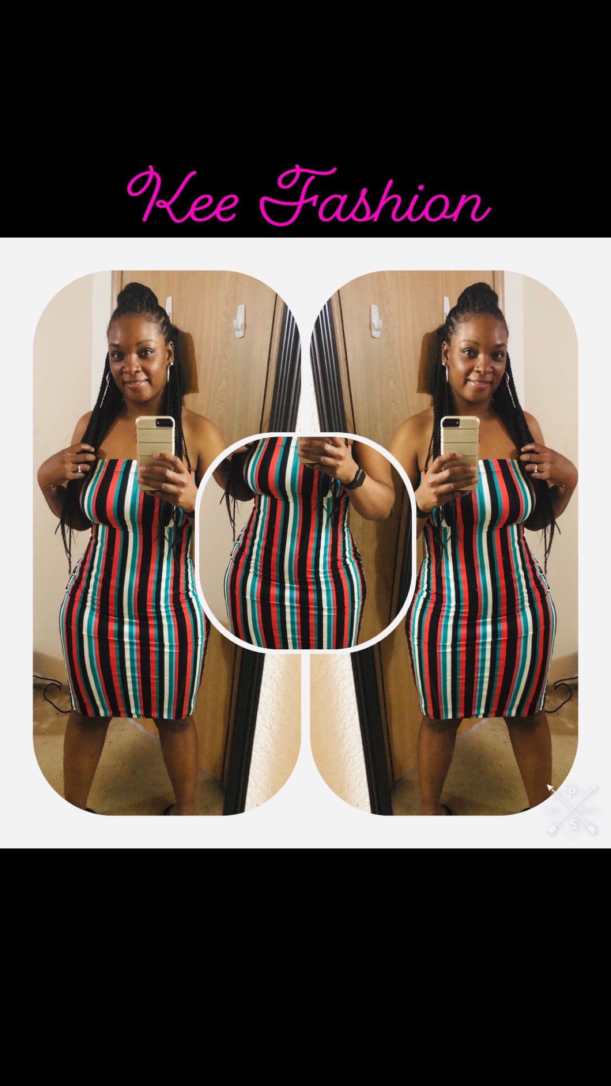 Plus Size Watermelon Tube Dress