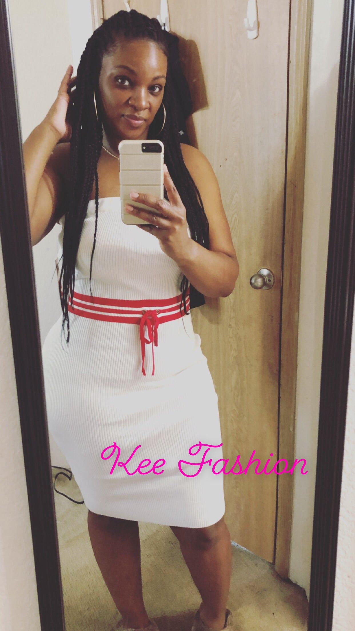 White Plus Size Tube Dress