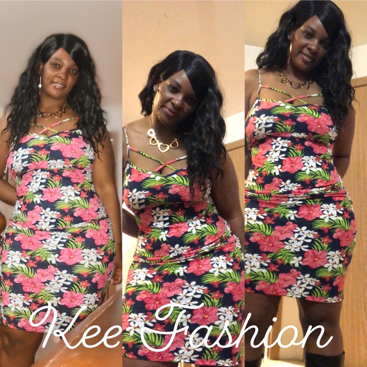 Plus Size Floral Dress