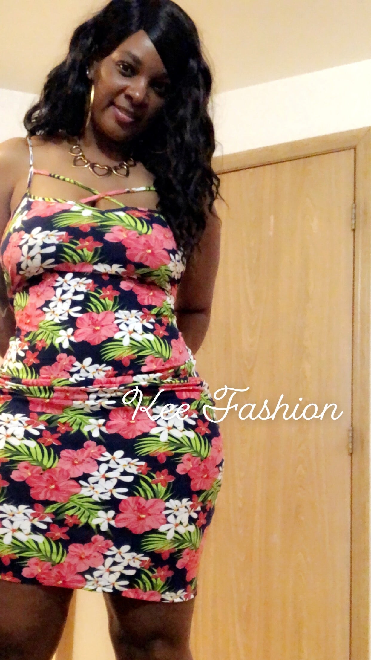 Plus Size Floral Dress