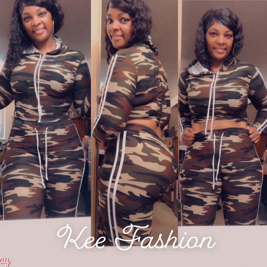 Camouflage Two Piece Set