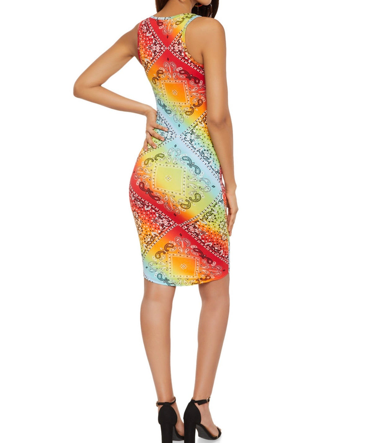 Bandana Print Dress