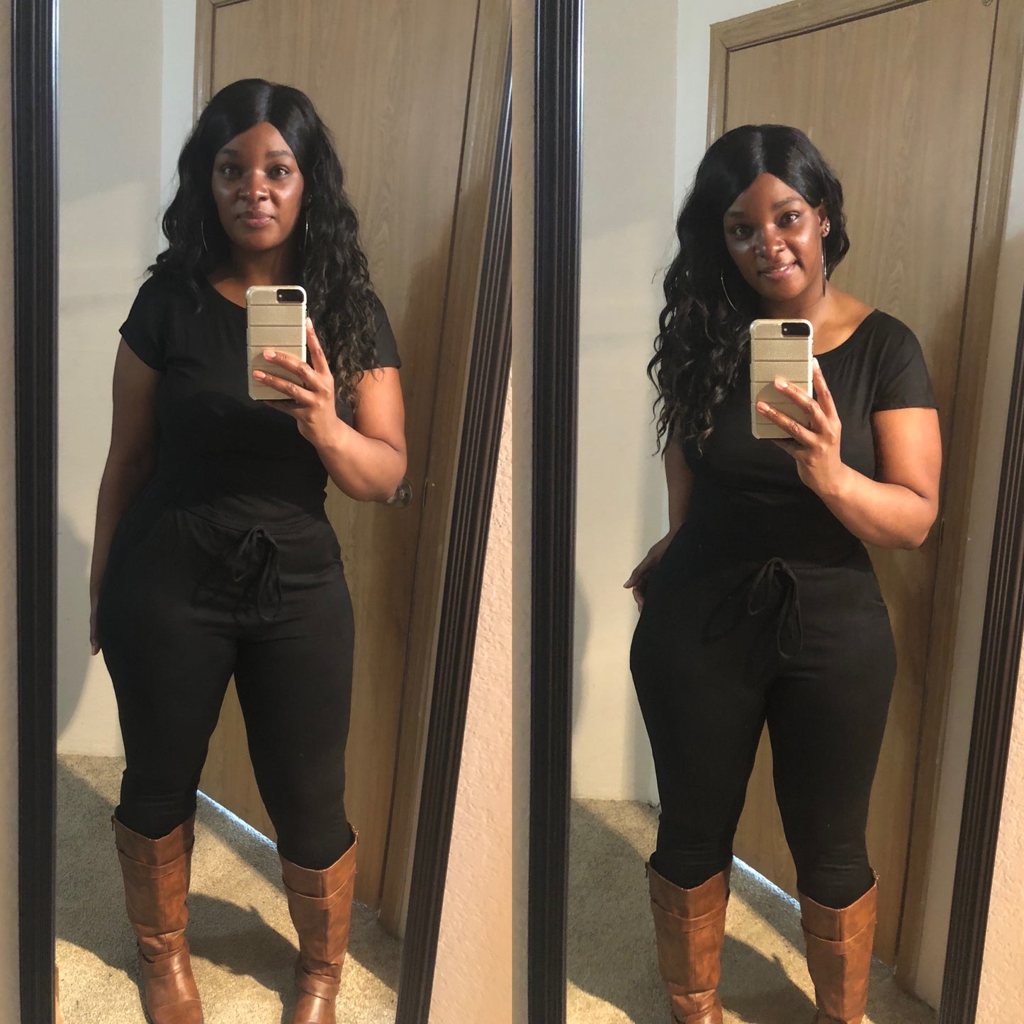 Cute and Comfy Black Jumpsuit