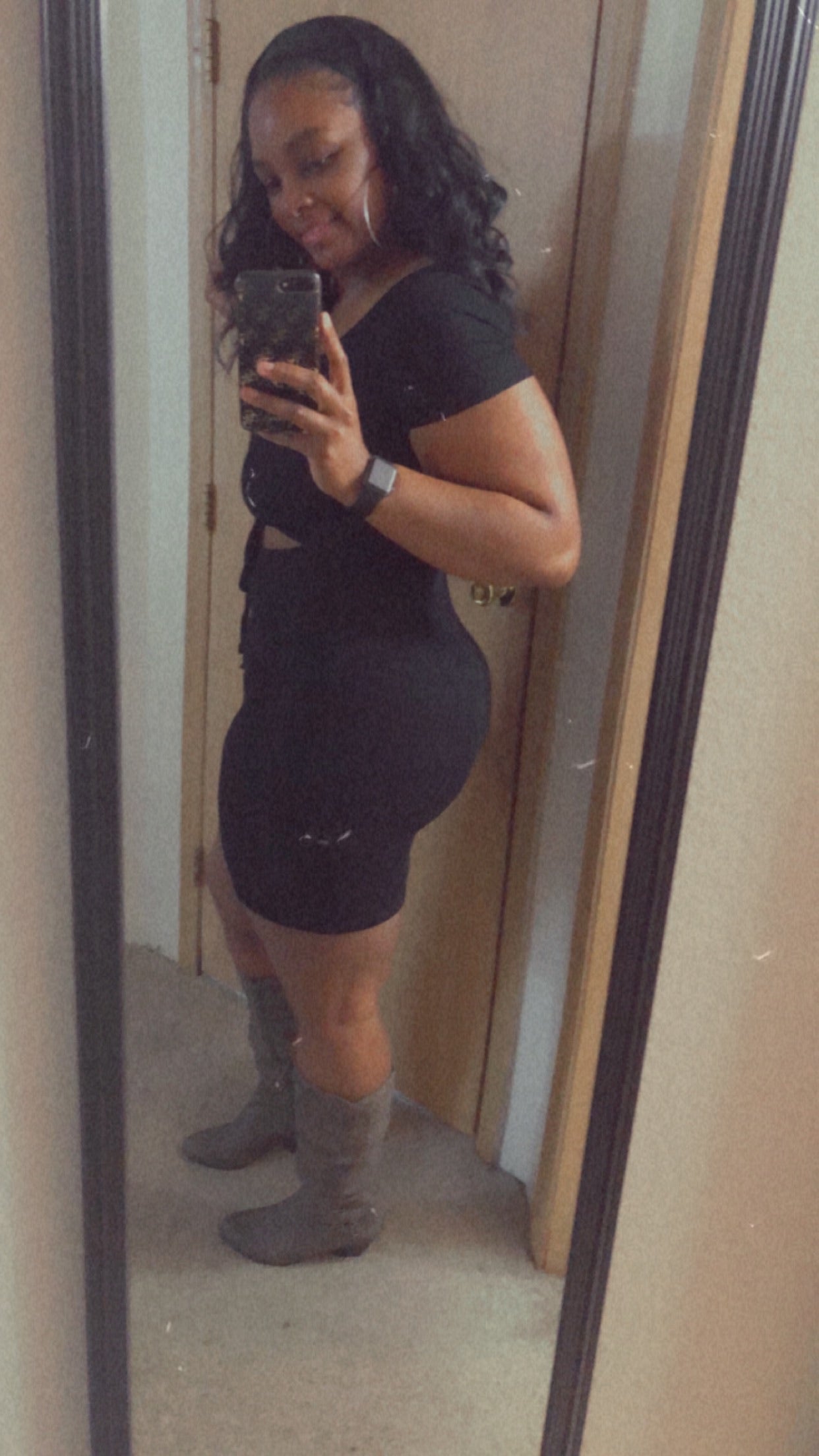 Black Tie Up Dress