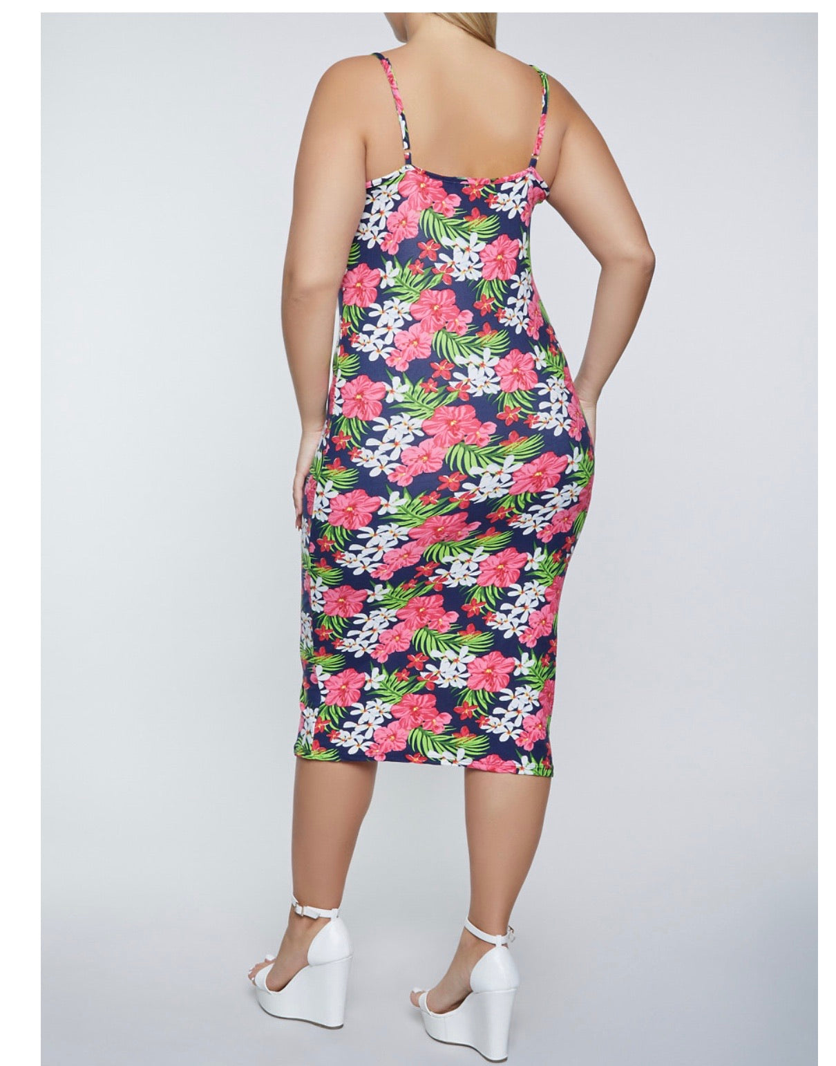 Plus Size Floral Dress