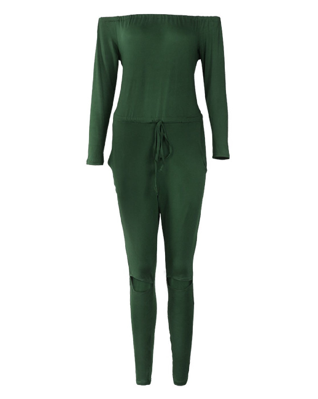 Money Green Long Sleeve Jumpsuit